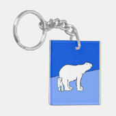 Polaire Beer — Mam en kauwen — Wilde kunst Sleutelhanger (Voorkant Links)