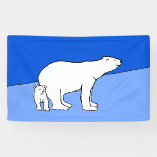 Polaire Beer — Mam en kauwen — Wilde kunst Spandoek