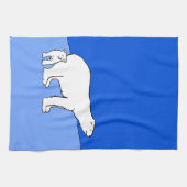 Polaire Beer — Mam en kauwen — Wilde kunst Theedoek (Horizontaal)