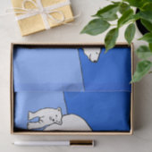 Polaire Beer — Mam en kauwen — Wilde kunst Tissuepapier (Geschenk)