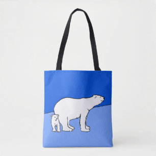 Polaire Beer — Mam en kauwen — Wilde kunst Tote Bag