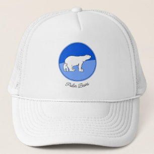 Polaire Beer — Mam en kauwen — Wilde kunst Trucker Pet