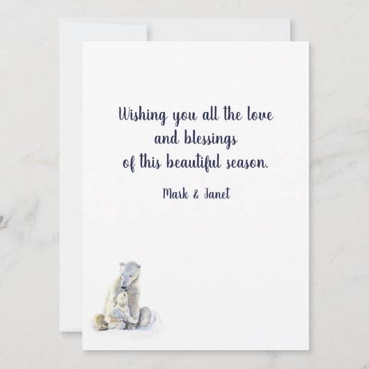 Polaire Beer moeder en Baby (Achterkant)