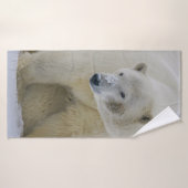 POLAIRE BEER MOEDER EN NORTHERN ALASKA BADHANDDOEK (Badhanddoek)