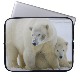 POLAIRE BEER MOEDER EN NORTHERN ALASKA LAPTOP SLEEVE