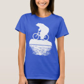 Polaire Beer Riding Bike op Iceberg Women's T-shir T-shirt (Voorkant)
