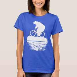 Polaire Beer Riding Bike op Iceberg Women's T-shir T-shirt