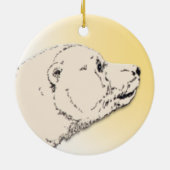 Polaire Beer siervoorwerpen Beer decoratie houden (Achterkant)