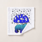 Polaire Beer Snowflakes Sneeuwhanddoekjes Bad Handdoek (Wasdoekje)