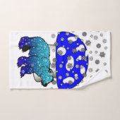 Polaire Beer Snowflakes Sneeuwhanddoekjes Bad Handdoek (Handdoek)
