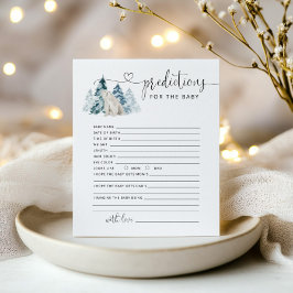 Polaire beer voorspelling voor baby kaart