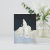 Polaire Beer Winter Magische Briefkaarten = Edmund (Staand voorkant)