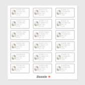 Polaire Beren 18 Adresetiketten met individuele na Sticker (Vel)