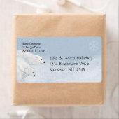 Polaire Beren Aangepaste kerstfeestdag Etiket (Insitu)