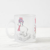 Polaire Beren Bevroren Mok! Matglas Koffiemok (Links)