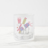 Polaire Beren Bevroren Mok! Matglas Koffiemok (Center)