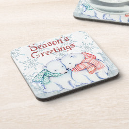 Polaire beren bier onderzetter