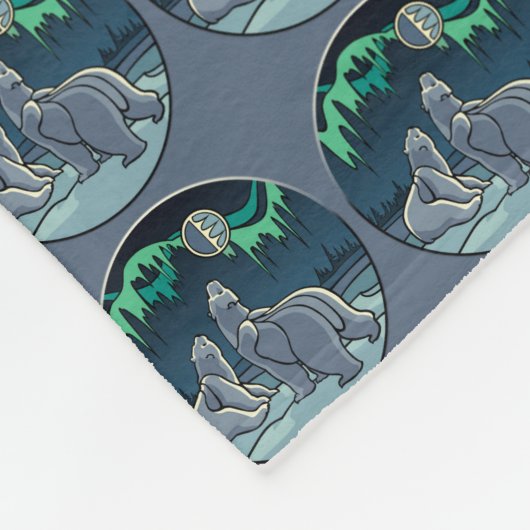 Polaire Beren Blanket Beer Art Fleece Blanket Deken (Hoek)