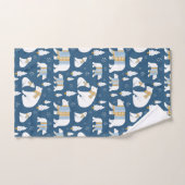 Polaire Beren, bomen en sneeuwvlokken Bad Handdoek (Handdoek)