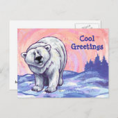 Polaire Beren Briefkaart (Voorkant / Achterkant)