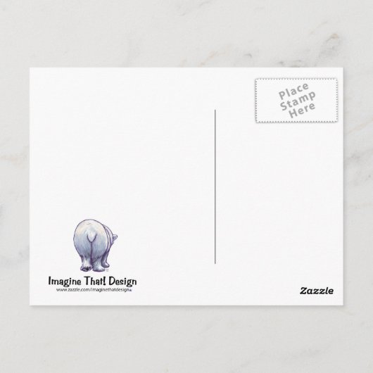 Polaire Beren Briefkaart (Achterkant)