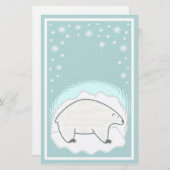 Polaire Beren Briefpapier (Voorkant / Achterkant)