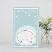 Polaire Beren Briefpapier (Staand voorkant)