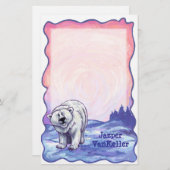 Polaire Beren Briefpapier (Voorkant / Achterkant)