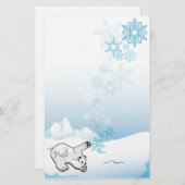 Polaire Beren Briefpapier (Voorkant / Achterkant)