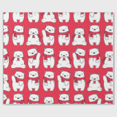 Polaire Beren Cadeaupapier (Vlak)