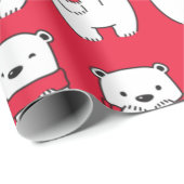 Polaire Beren Cadeaupapier (Rol Hoek)