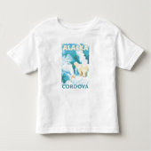 Polaire Beren & Cub - Cordova, Alaska Kinder Shirts (Voorkant)