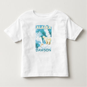Polaire Beren & Cub - Dawson, Alaska Kinder Shirts