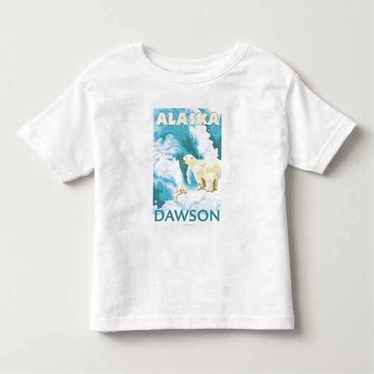 Polaire Beren & Cub - Dawson, Alaska Kinder Shirts (Voorkant)