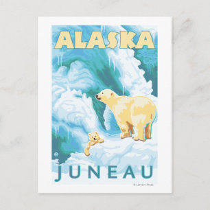 Polaire Beren & Cub - Juneau, Alaska Briefkaart