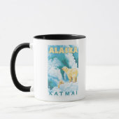 Polaire Beren & Cub - Latouche, Alaska Mok (Links)