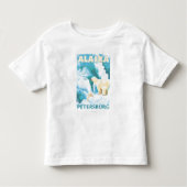 Polaire Beren & Cub - Petersburg, Alaska Kinder Shirts (Voorkant)