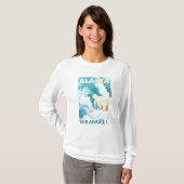 Polaire Beren & Cub - Wrangell, Alaska T-shirt (Voorkant volledig)
