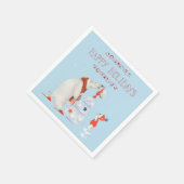 Polaire Beren die de boom decorteren Servet (Hoek)