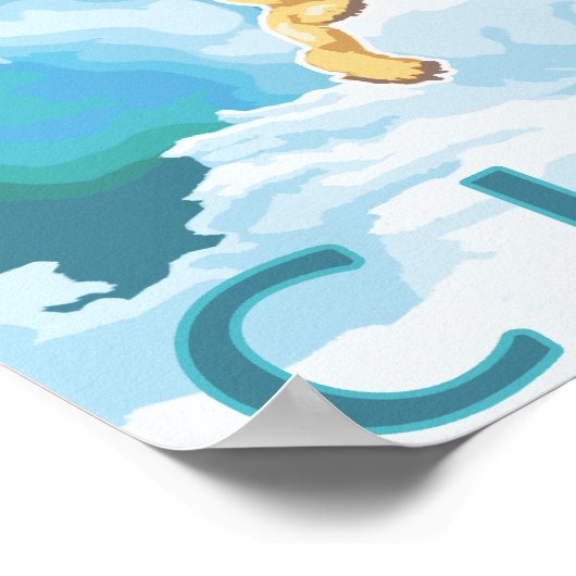 Polaire Beren en Cub - Curry, Alaska Poster (Hoek)