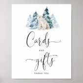 Polaire beren en geschenkkaarten, poster (Voorkant)