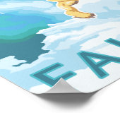 Polaire Beren en kubussen - Fairbanks, Alaska Poster (Hoek)