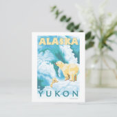 Polaire Beren en kubussen - Yukon, Alaska Briefkaart (Staand voorkant)