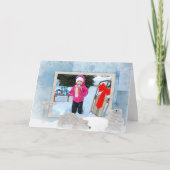 Polaire Beren Feestdagen Kaart (Voorkant)