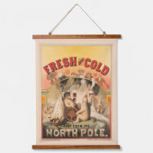 Polaire Beren genieten van Mokken van lagerbier Hangend Wandkleed (Voorkant)