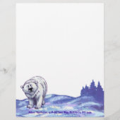 Polaire Beren Gepersonaliseerd Briefhoofd (Voorkant)