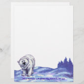 Polaire Beren Gepersonaliseerd Briefhoofd (Voorkant / Achterkant)