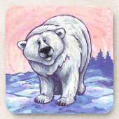 Polaire Beren Giften & Accessoires Drankjes Onderzetter (Voorkant)