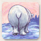 Polaire Beren Giften & Accessoires Drankjes Onderzetter (Voorkant)