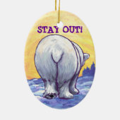 Polaire Beren Giften & Accessoires Keramisch Ornament (Achterkant)